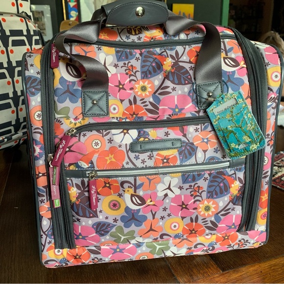 Lily Bloom Bags Lily Bloom Carry On Bag Wheeled Cabin Tote Floral